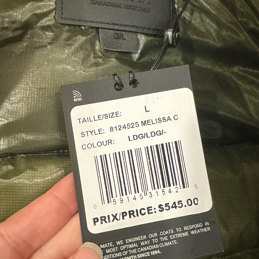 RUDSAK Melissa Metallic Green Puffer Down Jacket Winter Coat Olive Large - Picture 11 of 11